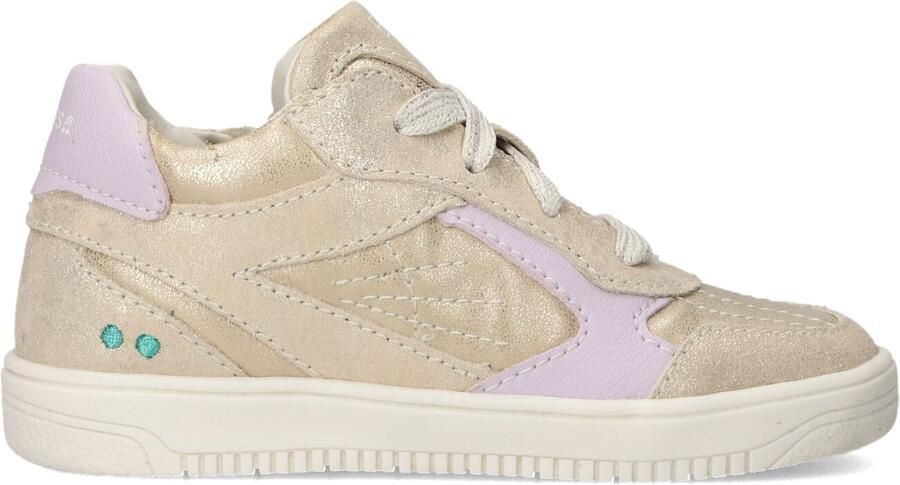 BunniesJR 226208-994 Meisjes Lage Sneakers Beige Leer Veters