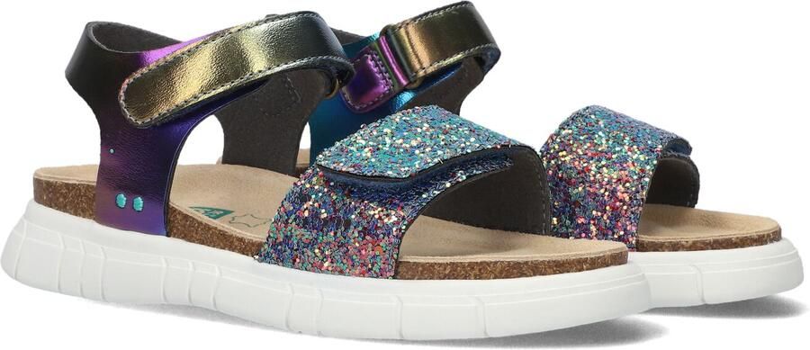 BunniesJR 226422-798 Meisjes Platte Sandalen Multicolor Imitatieleer Klittenband