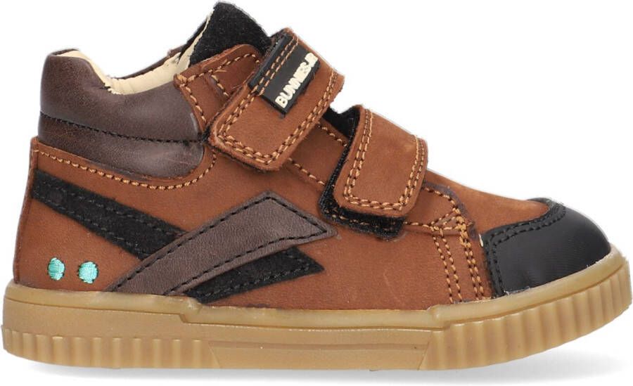 BunniesJR Bunnies JR 221662-513 Hoge Sneakers Bruin Leer Klittenband