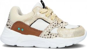 BunniesJR Bunnies JR 222241-595 Meisjes Lage Sneakers Beige Goud Leer Veters