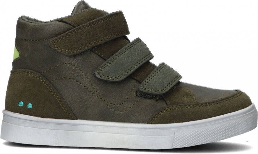 BunniesJR Bunnies JR 221931 769 Jongens Hoge Sneakers Groen Imitatieleer Klittenband