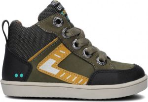 BunniesJR Bunnies JR 222747-569 Jongens Hoge Sneakers Groen Leer Veters