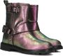 BunniesJR 224866-998 Meisjes Biker Boots Multicolor Suède Gesp Met Rits - Thumbnail 1