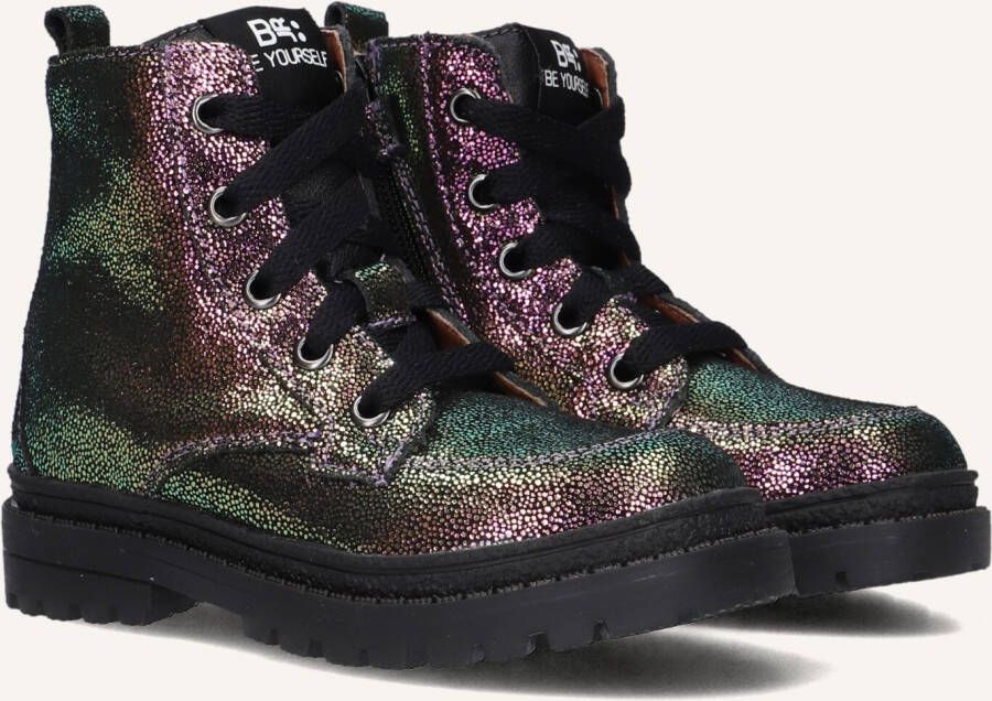 BunniesJR 225703-996 Meisjes Biker Boots Multicolor Leer Ritssluiting