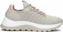 Calvin Klein Knit Lace Up Lage sneakers Dames Beige - Thumbnail 1