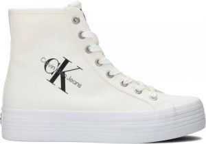 Calvin Klein Sneakers in wit voor Dames Vulcanized Flatform Mid Cut