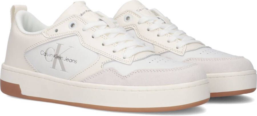 Calvin Klein Witte Lage Sneakers Basket Cupsole Low Mono Dames