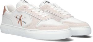 Calvin Klein Casual Cupsole Irregular Lines Dames Lage sneakers Leren Sneaker Dames Wit