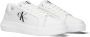 Calvin Klein Chunky Cupsole Lac Up Dames Lage sneakers Leren Sneaker Dames Wit - Thumbnail 1