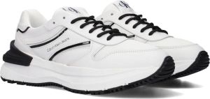 Bruin Tinten Calvin Klein Chunky Ribbon Lage sneakers Leren Sneaker Dames Wit