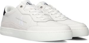 Calvin Klein Classic Cupsole Mono Lage sneakers Leren Sneaker Heren Wit