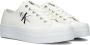 Calvin Klein Vulcanized Flatform Laceup Lage sneakers Dames Wit - Thumbnail 1