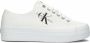 Calvin Klein Vulcanized Flatform Laceup Lage sneakers Dames Wit - Thumbnail 1