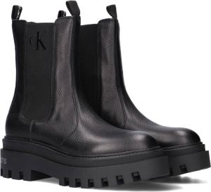Calvin Klein Zwarte Chelsea Boots Flatform High