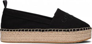 Calvin Klein Espadrilles EDITH 1D met raffiabeleg aan de loopzool