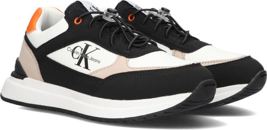 Calvin Klein sneakers zwart wit beige Jongens Synthetisch Meerkleurig 30