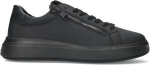 Calvin Klein Low Top Lace Up With Zip Lage sneakers Leren Sneaker Heren Zwart