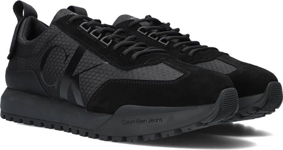 Calvin Klein Zwarte Lage Sneakers Toothy Runner