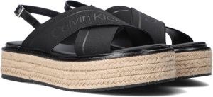 Calvin Klein Flatform Wedge Sandal He Sandalen Dames Zwart