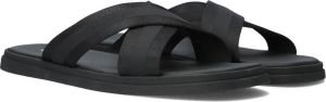Calvin Klein Webbing Cross Sandal Sandalen Heren Zwart