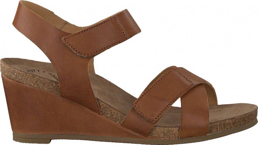 Cashott Ca'Shott Dames Sandalen 15040 Bruin - Schoenen.nl