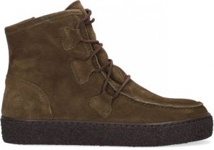 Cashott Ca'Shott 18110 Dames VeterlaarzenHalf-hoge schoenen Kleur: Groen Maat: 40
