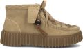 CLARKS ORIGINALS Beige Clarks Veterschoenen Torhill Moss Dames - Beige