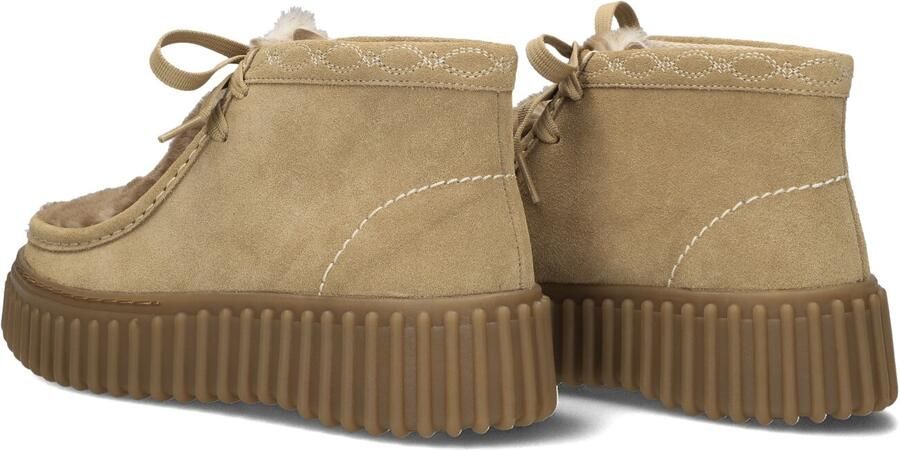 CLARKS ORIGINALS Beige Clarks Veterschoenen Torhill Moss Dames - Foto 4