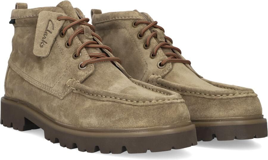 Clarks Shoes Clarks CLEYHILL HI Vrije tijd half-hoog Heren veterschoen Heren sneakers Taupe