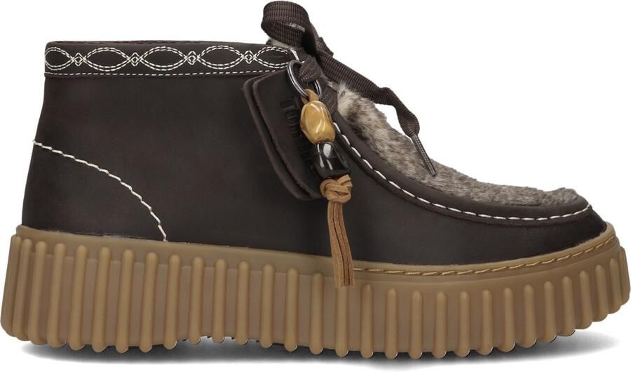 CLARKS ORIGINALS Bruine Clarks Veterschoenen Torhill Moss Dames - Foto 3