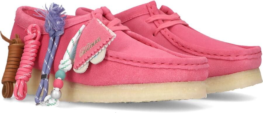 CLARKS ORIGINALS Roze Clarks Veterschoenen Wallabee W - Foto 3