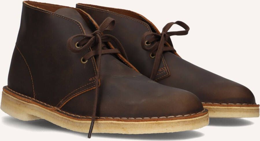 CLARKS ORIGINALS Clarks Veterschoenen Heren Desert Boot Heren Maat: 44 Materiaal: Leer Kleur: Bruin