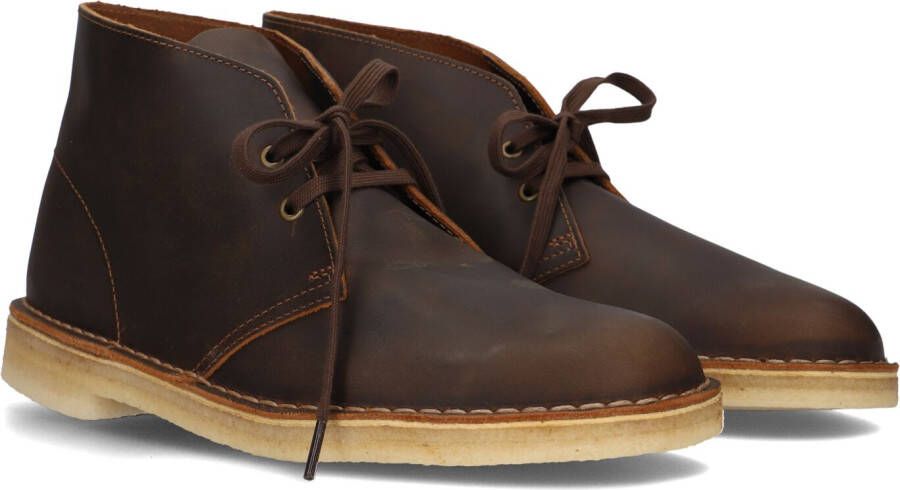 Clarks Schoenen Donkerbruin Desert Veterschoenen Donkerbruin Desert