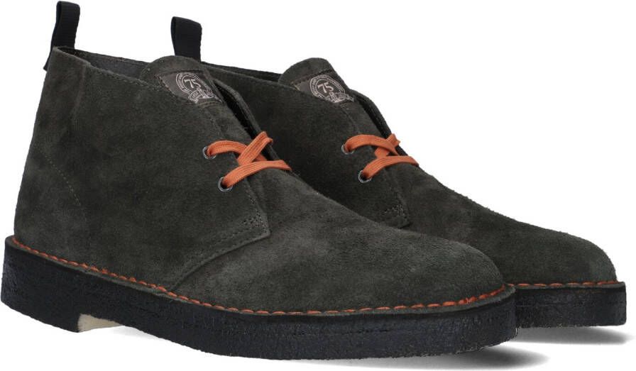 CLARKS ORIGINALS Clarks Veterschoenen Heren Desert Boot Heren Maat: 41 5 Materiaal: Suède Kleur: Groen