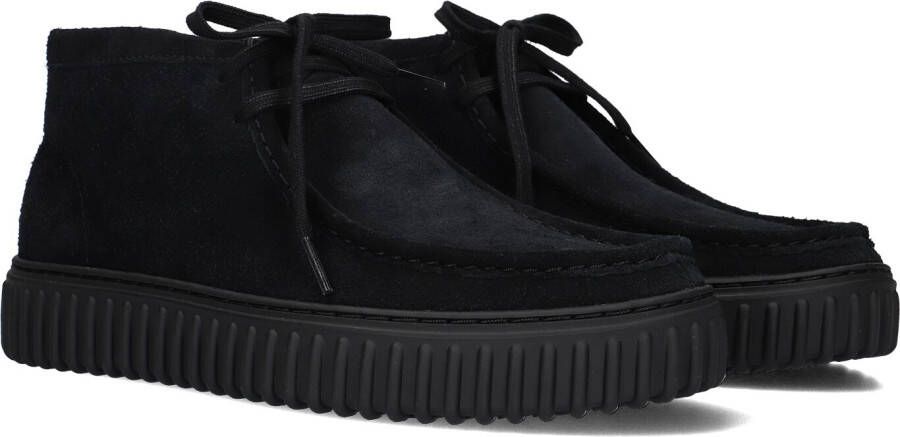CLARKS ORIGINALS Zwarte Clarks Veterschoenen Torhill Hi Heren