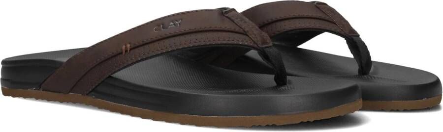 CLAY Bruine Slippers 003