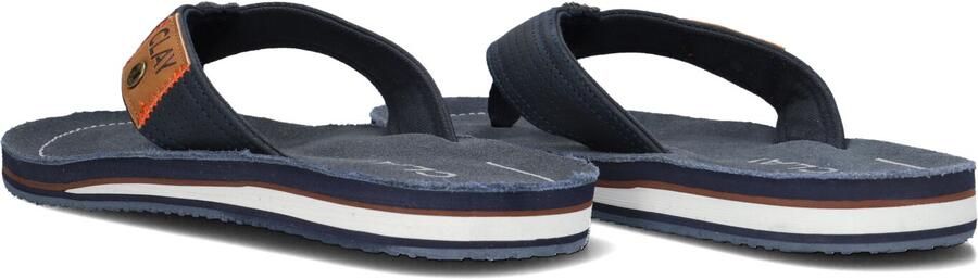 Clay Blauwe Leren Heren Slippers - Foto 4