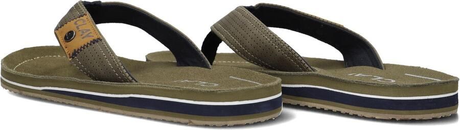 Clay Groene Leren Look Slippers - Foto 5