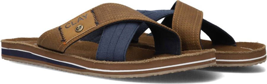 Clay 002 Slippers Heren Cognac