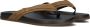 CLAY Slippers Heren 003 Maat: 48 Materiaal: Leatherlook Kleur: Cognac - Thumbnail 1