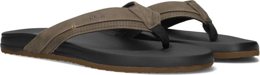 CLAY Slippers Heren 003 Maat: 46 Materiaal: Leatherlook Kleur: Groen