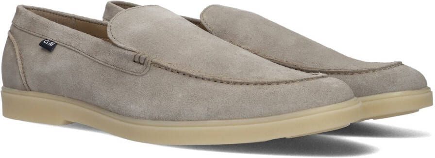 CLAY Loafers Heren Tivoli-09 Maat: 42 Materiaal: Suède Kleur: Taupe