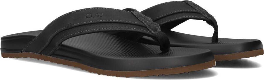CLAY Slippers Heren 003 Maat: 47 Materiaal: Leatherlook Kleur: Zwart