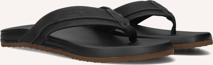 CLAY Slippers Heren 003 Maat: 47 Materiaal: Leatherlook Kleur: Zwart