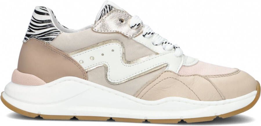 Clic! Cl 20669 Lage sneakers Leren Sneaker Meisjes Beige