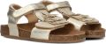 Clic! leren sandalen goud Meisjes Leer Sandaal van - Goudkleurig