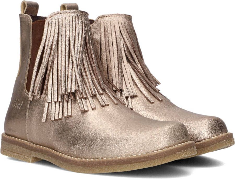 Clic! 9022 Enkellaarsjes Enkelboots met rits Meisjes Kids Goud