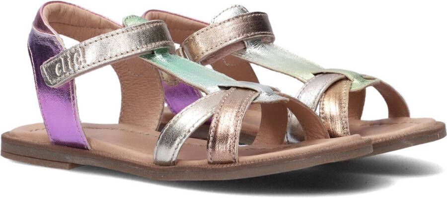 Clic! leren sandalen roze multi metallic Meisjes Leer All over print 30