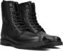 Clic! 9584 Veterboots Laarzen Met Veters Meisjes Kids Zwart - Thumbnail 1