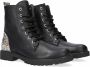 Clic! Cl-20231 Veterboots Laarzen Met Veters Meisjes Zwart - Thumbnail 1